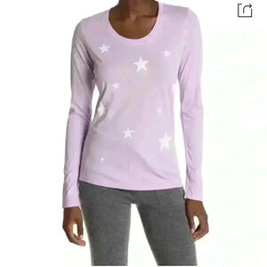 Sundry Star Long Sleeve T-Shirt in Lilac